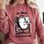 Cat With Coffee On Computer Go Away I'm Introverting Comfort Colors Sweatshirt Crimson