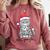 Cat Ew People Adult Humor Introvert Anti-Social Comfort Colors Sweatshirt Crimson