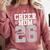 Cheer Mom Senior 2026 Cheerleaders Graduation Mother Comfort Colors Sweatshirt Crimson