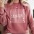 Cheerleading Senior Night Cheer Senior 2025 Graduation 38 Comfort Colors Sweatshirt Crimson
