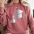 Chemistry Science Degree Graduation Comfort Colors Sweatshirt Crimson