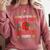 Christmas Introvert Team Introvert Introverted Xmas Comfort Colors Sweatshirt Crimson