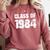 Class Of 1984 High School College Graduation Reunion Comfort Colors Sweatshirt Crimson