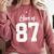 Class Of 1987 Matching Graduation High School Reunion Comfort Colors Sweatshirt Crimson