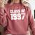 Class Of 1997 High School College Graduation Reunion T-Shirt Comfort Colors Sweatshirt Crimson