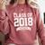 Class Of 2018 Retired Graduation TShirt Fun Retirement Shirt Comfort Colors Sweatshirt Crimson