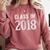 Class Of 2018 Senior Graduation Year Idea s T-Shirt Comfort Colors Sweatshirt Crimson