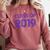 Class Of 2019 High School Graduation Purple Senior Comfort Colors Sweatshirt Crimson