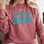 Class Of 2019 High School Graduation Teal Senior Comfort Colors Sweatshirt Crimson