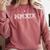 Class Of 2019 MMXIX Graduation Her Women Senior Comfort Colors Sweatshirt Crimson
