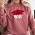 Class Of 2021 Burgundy Regalia Graduation Comfort Colors Sweatshirt Crimson