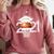 Class 2021 Graduation Senior Basketball Player Comfort Colors Sweatshirt Crimson