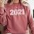 Class Of 2021 Shirt Graduation Her Girl Senior 2021 Comfort Colors Sweatshirt Crimson
