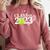 Class Of 2023 Graduation Senior Tennis Player Comfort Colors Sweatshirt Crimson