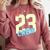 Class Of 2023 Seniors 23 Crew Senior Graduation Idea Comfort Colors Sweatshirt Crimson