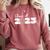 Class Of 2023 Seniors 23 Senior Graduation Idea Flower Comfort Colors Sweatshirt Crimson