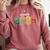 Class Of 2024 College High School Graduation Comfort Colors Sweatshirt Crimson