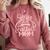 Class Of 2024 Senior Football Graduation Mom Comfort Colors Sweatshirt Crimson