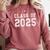 Class Of 2025 5th Grade Promotion Shirt Graduation Comfort Colors Sweatshirt Crimson