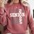 Class Of 2025 Senior 2025 Back To School 2025 Graduation 25 Comfort Colors Sweatshirt Crimson