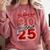 Class Of 2025 Senior 2025 Graduation Red Raglan Baseball Tee Comfort Colors Sweatshirt Crimson