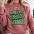 Class Of 2025 Senior Green Student Graduation Comfort Colors Sweatshirt Crimson
