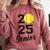 Class Of 2025 Softball Senior Graduation Graduate Women Comfort Colors Sweatshirt Crimson