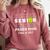 Class Of 2025 Tennis Mom Senior Graduation Graduate Comfort Colors Sweatshirt Crimson