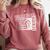 Class Of 2025 Volleyball Senior Class 25 Graduation Comfort Colors Sweatshirt Crimson