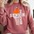 Class Of 2026 Basketball Senior 26 Player Team Graduation Comfort Colors Sweatshirt Crimson