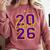 Class Of 2026 Graduation Varsity Purple Yellow On The Back Comfort Colors Sweatshirt Crimson