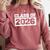 Class Of 2026 Graduation Year Comfort Colors Sweatshirt Crimson