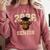 Class Of 2026 Highland Cow Senior Graduation School Pride Comfort Colors Sweatshirt Crimson