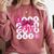 Class Of 2026 Senior Coquette Pink Bow Graduation Family Premium Tri-Blend Comfort Colors Sweatshirt Crimson