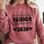 Class Of 2026 Senior Graduation Year Comfort Colors Sweatshirt Crimson