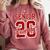 Class Of 2026 Senior 2026 Senior Twenty 26 Graduation Men Comfort Colors Sweatshirt Crimson