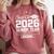 Class Of 2026 Senior Year Loading Countdown Graduation Comfort Colors Sweatshirt Crimson