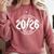 Class Of 2026 Twenty 26 Classic Rock Graduation Senior 2026 Comfort Colors Sweatshirt Crimson