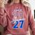 Class Of 2027 Senior 2027 Graduation Comfort Colors Sweatshirt Crimson