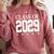 Class Of 2029 School Graduation Graduate s Comfort Colors Sweatshirt Crimson