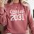 Class Of 2031 Grow With Me Graduation Comfort Colors Sweatshirt Crimson