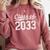 Class Of 2033 Grow With Me Graduation Comfort Colors Sweatshirt Crimson