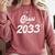 Class Of 2033 Shirt Graduation Him Her Senior Class Comfort Colors Sweatshirt Crimson