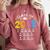 Class Of 2035 Grow With Me Checklist Graduation Comfort Colors Sweatshirt Crimson