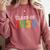 Class Of 2036 Grow With Me Graduation First Day Of School Comfort Colors Sweatshirt Crimson