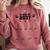 Class Of 2037 Handprint Grow With Me Pre-k Graduation Comfort Colors Sweatshirt Crimson