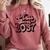 Class Of 2037 Senior Retro 2037 Grad Graduate Graduation Comfort Colors Sweatshirt Crimson