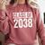 Class Of 2038 Shirt Senior 2038 Graduation Comfort Colors Sweatshirt Crimson