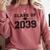 Class Of 2039 Grow With Me First Day Of School Graduation Comfort Colors Sweatshirt Crimson