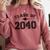 Class Of 2040 Grow With Me Graduation First Day Of School Comfort Colors Sweatshirt Crimson
